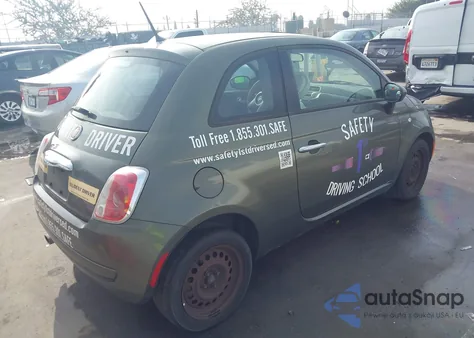 2015 Fiat 500 Pop z USA, uszkodzony, nr VIN 3C3CFFAR0FT558877